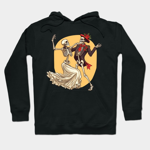 Dancing Skeletons Hoodie by Acid_rain